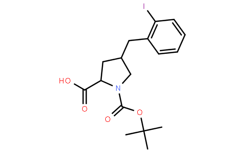 (2S,4R)-1-(tert-butoxycarbonyl)-4-(2-iodobenzyl)pyrrolidine-2-carboxylic acid