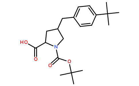 (2S,4R)-1-(tert-butoxycarbonyl)-4-(4-tert-butylbenzyl)pyrrolidine-2-carboxylic acid