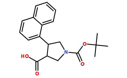 (3R,4S)-1-(tert-Butoxycarbonyl)-4-(naphthalen-1-yl)pyrrolidine-3-carboxylic acid