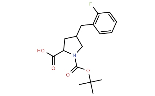 (2S,4R)-1-(tert-butoxycarbonyl)-4-(2-fluorobenzyl)pyrrolidine-2-carboxylic acid