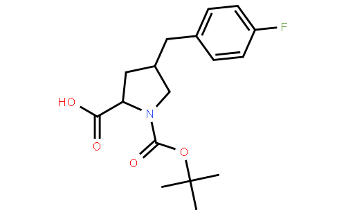(2S,4R)-1-(tert-butoxycarbonyl)-4-(4-fluorobenzyl)pyrrolidine-2-carboxylic acid