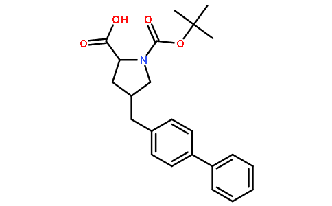 (2S,4R)-4-(biphenyl-4-ylmethyl)-1-(tert-butoxycarbonyl)pyrrolidine-2-carboxylic acid
