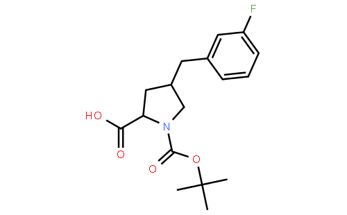 (2S,4R)-1-(tert-Butoxycarbonyl)-4-(3-fluorobenzyl)pyrrolidine-2-carboxylic acid