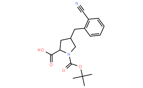 (2S,4R)-1-(tert-butoxycarbonyl)-4-(2-cyanobenzyl)pyrrolidine-2-carboxylic acid
