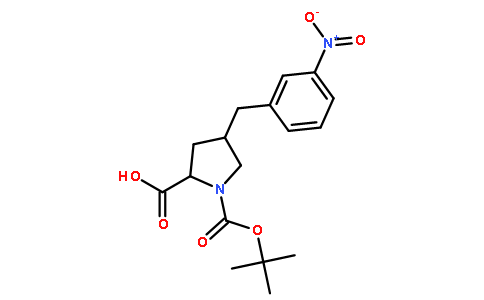 (2S,4R)-1-(tert-butoxycarbonyl)-4-(3-nitrobenzyl)pyrrolidine-2-carboxylic acid