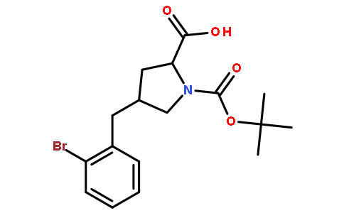 (2S,4R)-4-(2-bromobenzyl)-1-(tert-butoxycarbonyl)pyrrolidine-2-carboxylic acid