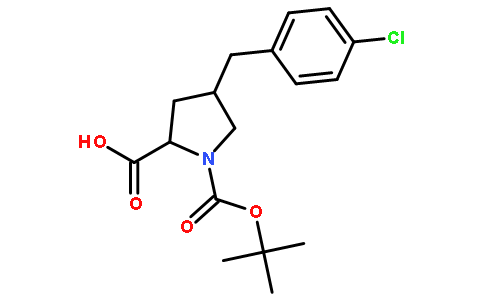 (2S,4R)-1-(tert-butoxycarbonyl)-4-(4-chlorobenzyl)pyrrolidine-2-carboxylic acid