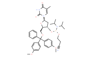 5'-dimethoxytrityl-3'-deoxythymidine 2'-((2-cyanoethyl)-(n,n-diisopropyl))-phosphoramidite