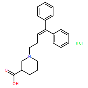 1-(4,4-diphenyl-3-butenyl)-3-piperidinecarboxylic acid hydrochloride;SKF 89976A HCl