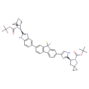 (1R,3S,4S)-tert-butyl 3-(6-(7-(2-((S)-5-(tert-butoxycarbonyl)-5-azaspiro[2.4]heptan-6-yl)-1H-iMidazol-5-yl)-9,9-difluoro-9H-fluoren-2-yl)-1H-benzo[d]iMidazol-2-yl)-2-azabicyclo[2.2.1]heptane-2-carboxylate