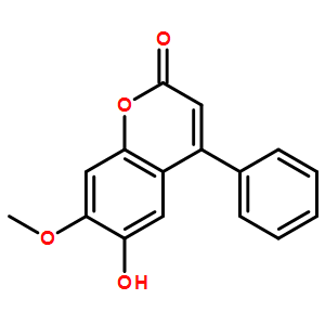 6-羟基-7-甲氧基-4-苯基香豆素;黄檀素