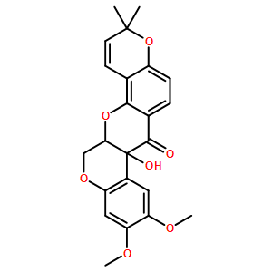 灰叶草素, 羟基鱼藤素