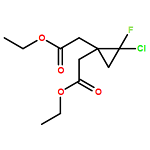 diethyl 2,2'-(2-chloro-2-fluorocyclopropane-1,1-diyl)diacetate