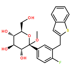 Methyl 1-C-[3-(benzo[b]thien-2-ylMethyl)-4-fluorophenyl]-