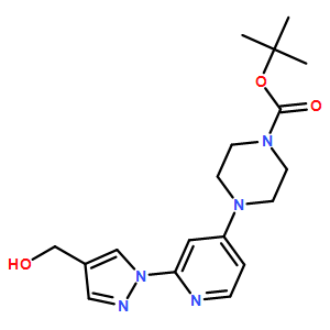 tert-butyl 4-(2-(4-(hydroxymethyl)-1H-pyrazol-1-yl)pyridin-4-yl)piperazine-1-carboxylate