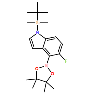 tert-butyl(5-fluoro-4-(4,4,5,5-tetramethyl-1,3,2-dioxaborolan-2-yl)-1H-inden-1-yl)dimethylsilane
