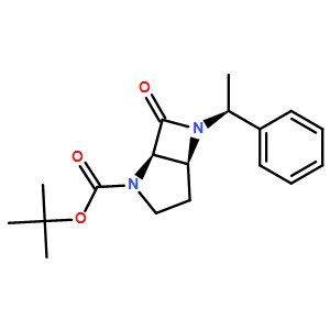 (1R,5S)-tert-butyl 7-oxo-6-((S)-1-phenylethyl)-2,6-diaza-bicyclo[3.2.0]heptane-2-carboxylate
