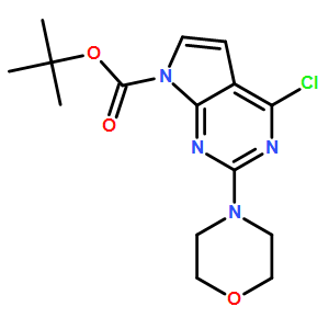 Tert-butyl 4-chloro-2-morpholino-7H-pyrrolo[2,3-d]pyrimidine-7-carboxylate