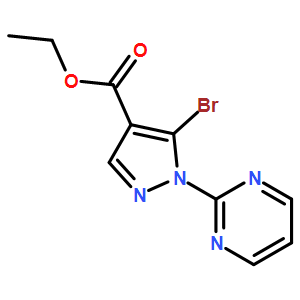 1H-Pyrazole-4-carboxylic acid, 5-bromo-1-(2-pyrimidinyl)-, ethyl ester