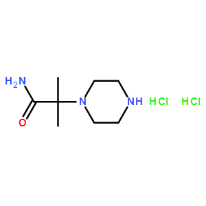 2-Methyl-2-(piperazin-1-yl)propanamide dihydrochloride