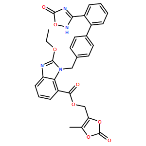 1-[[2'-(2,5-Dihydro-5-oxo-1,2,4-oxadiazol-3-yl)[1,1'-biphenyl]-4-yl]Methyl]-2-ethoxy-1H-benziMidazole-7-carboxylic acid (5-Methyl-2-oxo-1,3-dioxol-4-yl)Methyl ester