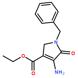 1H-Pyrrole-3-carboxylic acid, 4-amino-2,5-dihydro-5-oxo-1-(phenylmethyl)-, ethyl ester