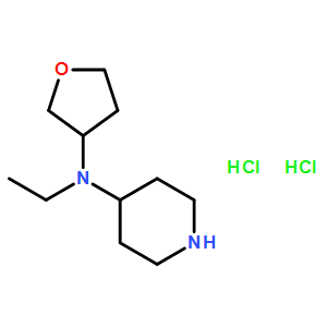 N-Ethyl-N-(tetrahydrofuran-3-yl)piperidin-4-amine dihydrochloride
