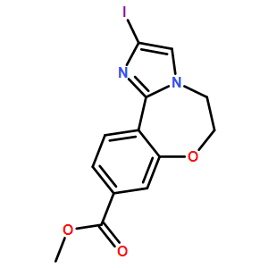 Imidazo[1,2-d][1,4]benzoxazepine-9-carboxylic acid, 5,6-dihydro-2-iodo-, methyl ester