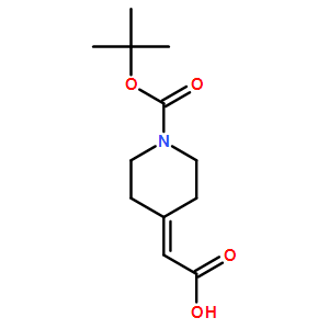 1-Boc-哌啶-4-亚基乙酸