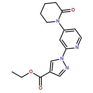 ethyl 1-(4-(2-oxopiperidin-1-yl)pyridin-2-yl)-1H-pyrazole-4-carboxylate