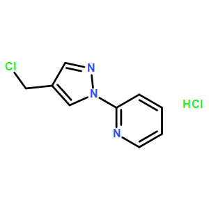 2-(4-(chloromethyl)-1H-pyrazol-1-yl)pyridine hydrochloride