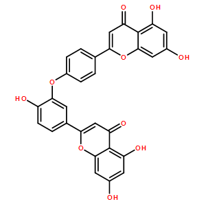 似梨木双黄酮-7-O-β-D-吡喃葡萄糖苷