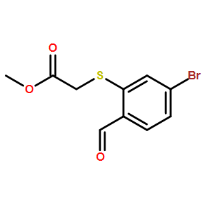 methyl 2-((5-bromo-2-formylphenyl)thio)acetate
