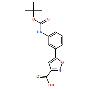 5-(3-((tert-Butoxycarbonyl)amino)phenyl)isoxazole-3-carboxylic acid