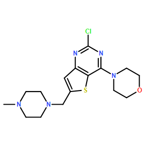4-(2-Chloro-6-((4-methylpiperazin-1-yl)methyl)thieno[3,2-d]pyrimidin-4-yl)morpholine