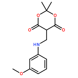 5-(((3-methoxyphenyl)amino)methyl)-2,2-dimethyl-1,3-dioxane-4,6-dione