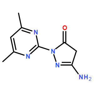 5-Amino-2-(4,6-dimethyl-2-pyrimidinyl)-2,4-dihydro-3H-pyrazol-3-one