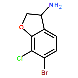 6-bromo-7-chloro-2,3-dihydrobenzofuran-3-amine