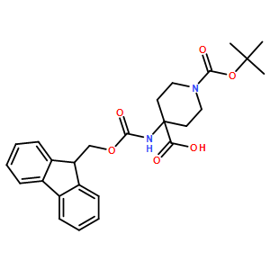 N-叔丁氧羰基4-(Fmoc-氨基)哌啶-4-羧酸