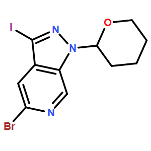 5-Bromo-3-iodo-1-(tetrahydro-2H-pyran-2-yl)-1H-pyrazolo[3,4-c]pyridine