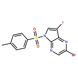 2-Bromo-7-iodo-5-tosyl-5H-pyrrolo[2,3-b]pyrazine
