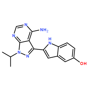 2-(4-amino-1-isopropyl-1H-pyrazolo[3,4-d]pyrimidin-3-yl)-1H-indol-5-ol