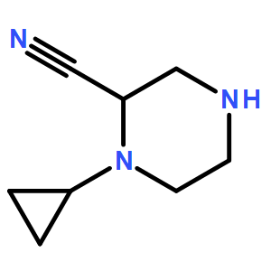 1-Cyclopropylpiperazine-2-carbonitrile