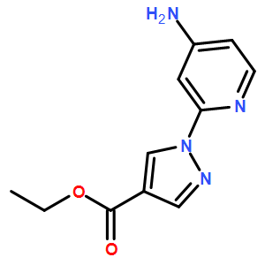ethyl 1-(4-aminopyridin-2-yl)-1H-pyrazole-4-carboxylate