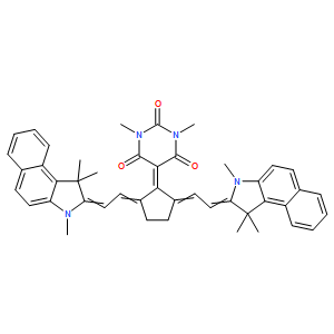 1,3-dimethyl-5-((2E,5E)-2-((E)-2-(1,1,3-trimethyl-1,3-dihydro-2H-benzo[e]indol-2-ylidene)ethylidene)-5-((Z)-2-(1,1,3-trimethyl-1,3-dihydro-2H-benzo[e]indol-2-ylidene)ethylidene)cyclopentylidene)pyrimi