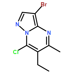 3-bromo-7-chloro-6-ethyl-5-methyl-Pyrazolo[1,5-a] pyrimidine