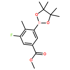 methyl 3-fluoro-4-methyl-5-(4,4,5,5-tetramethyl-1,3,2-dioxaborolan-2-yl)benzoate