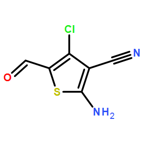 2-氨基-4-氯-3-氰基-5-甲酰基噻吩