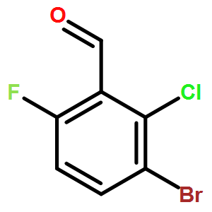 3-Bromo-2-chloro-6-fluorobenzachdehyde