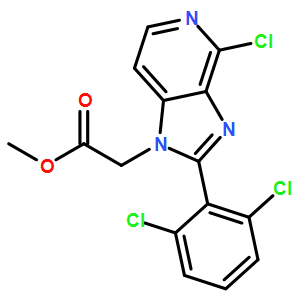 Methyl 2-(4-chloro-2-(2,6-dichlorophenyl)-1H-imidazo[4,5-c]pyridin-1-yl)acetate